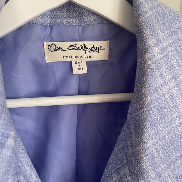 Western check jacket and mini skirt set with lace trim detail - Picture 10 of 11